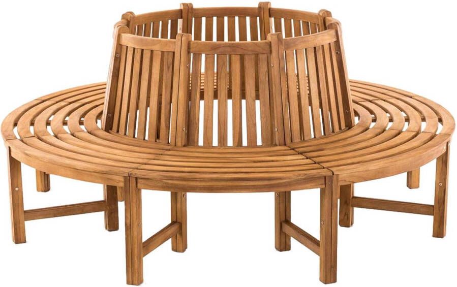 Clp Novum Ronde bank Teak Ø ca. 90 cm 200 cm (binnen buiten)