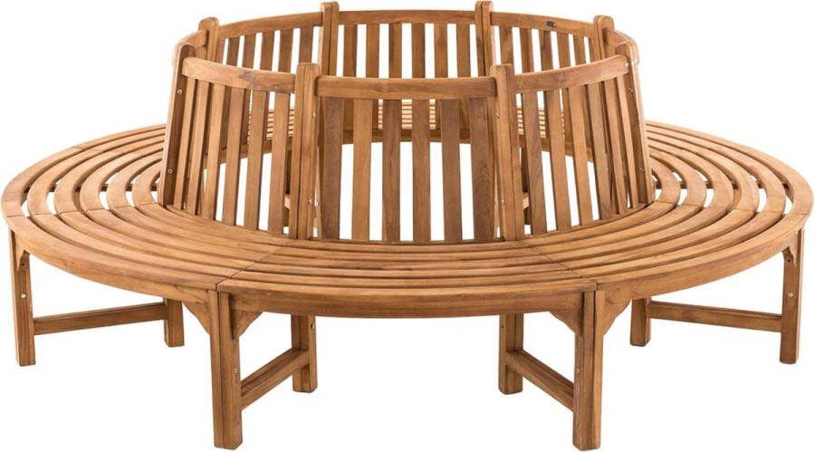 Clp Novum Ronde bank Teak 250 cm teak