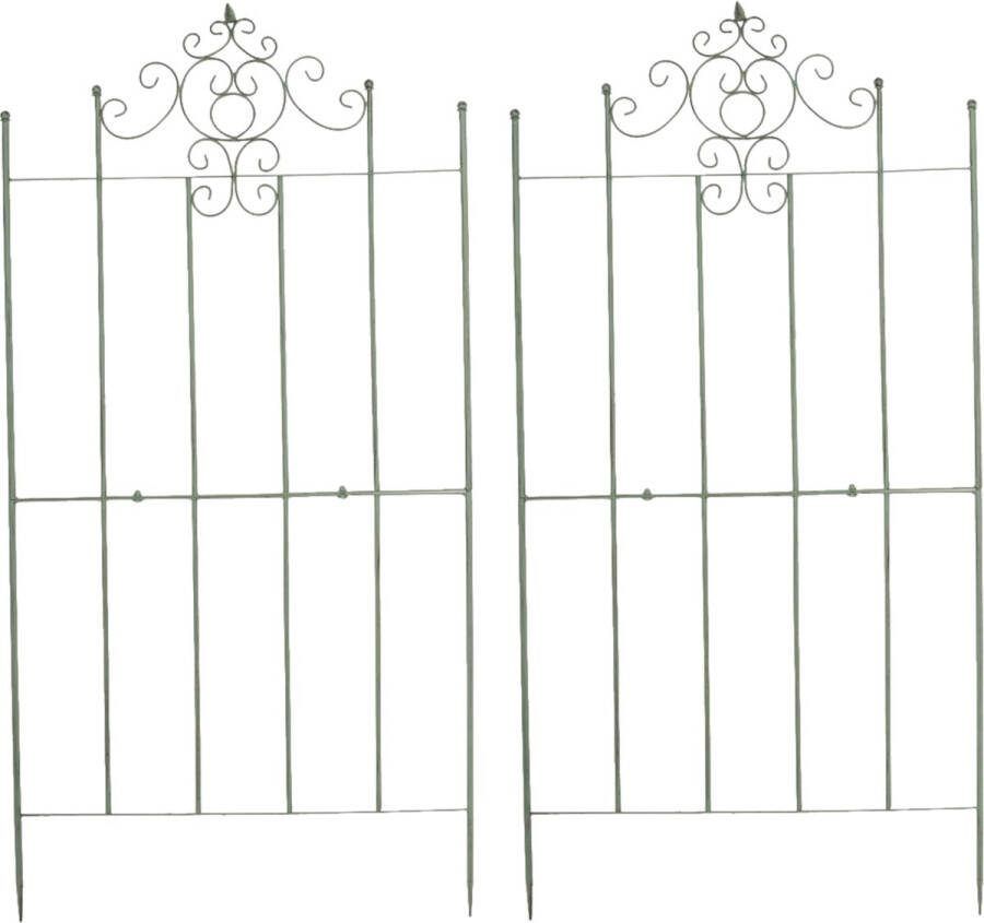 Clp Paula Set van 2 Trellis Plantenklimrek antiek groen