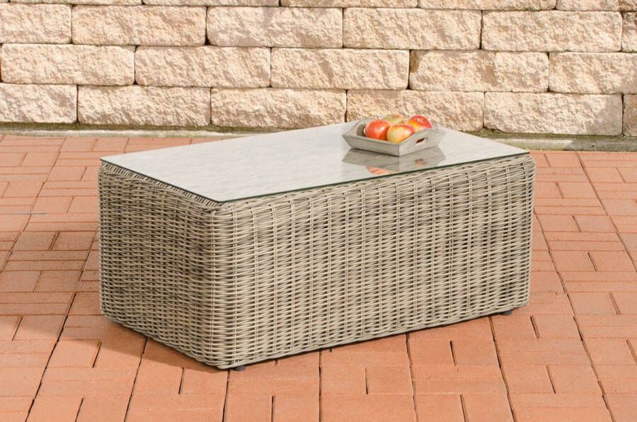 Clp Polyrattan salontafel Bergen 5mm natura