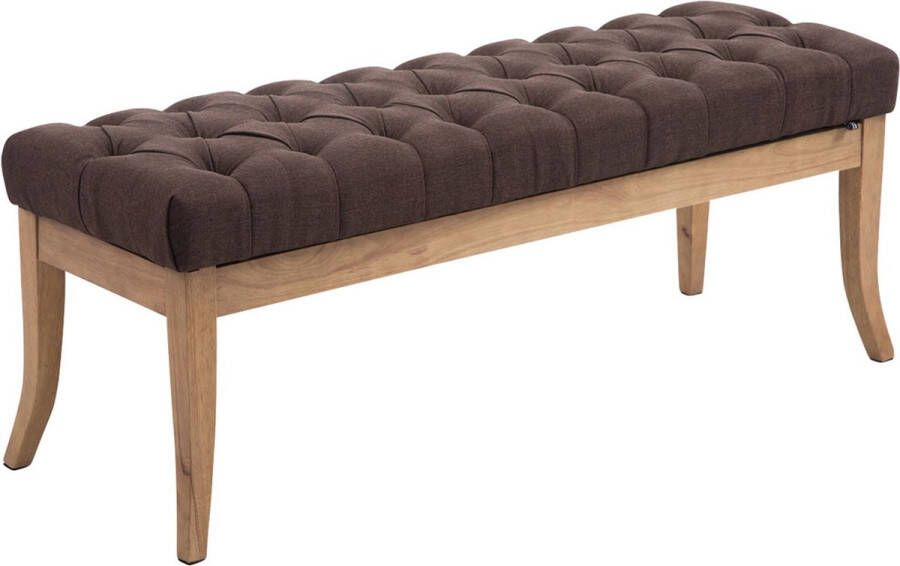 Clp Ramses Bank Bankje Chesterfield Stof bruin 150 cm