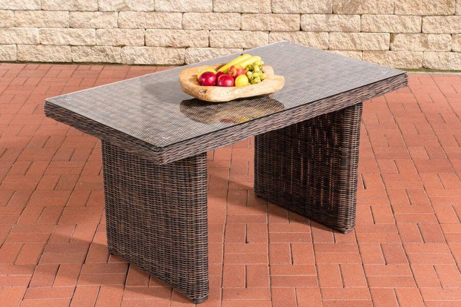CLP-Trading Roodan Eettafel La Gemora Bruin-meliert 140 cm