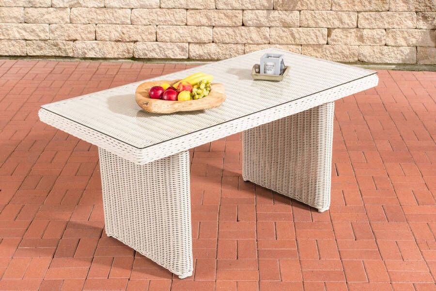 CLP-Trading Roodan Eettafel La Gemora perlWit 160 cm