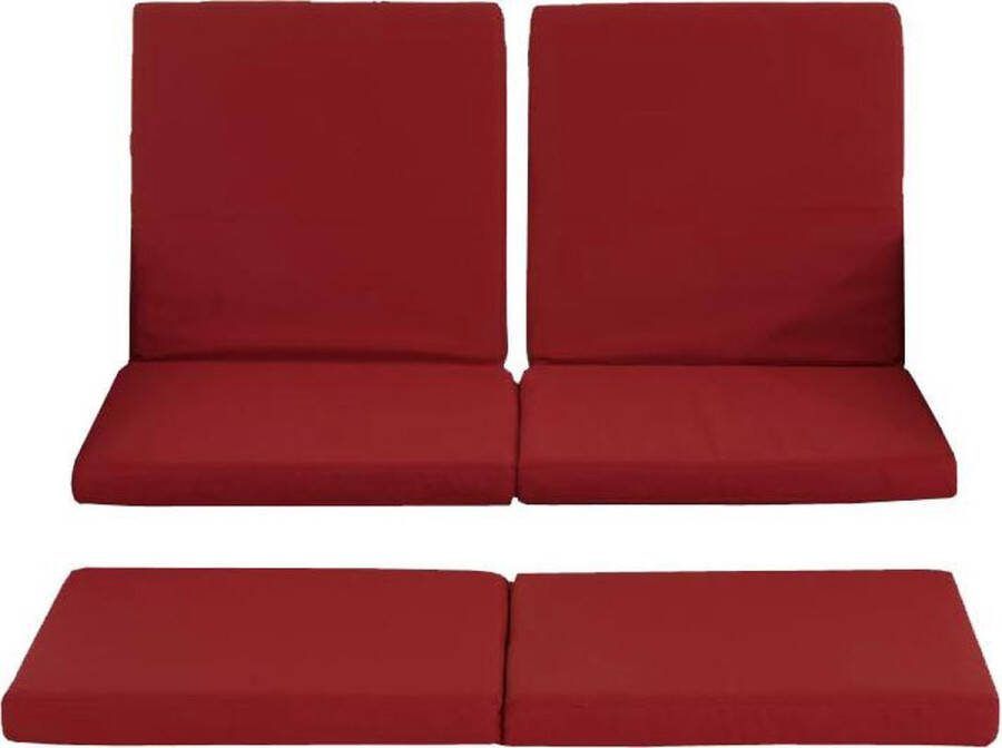 Clp Set van 3 kussenslopen Sofa Ancona robijnrood
