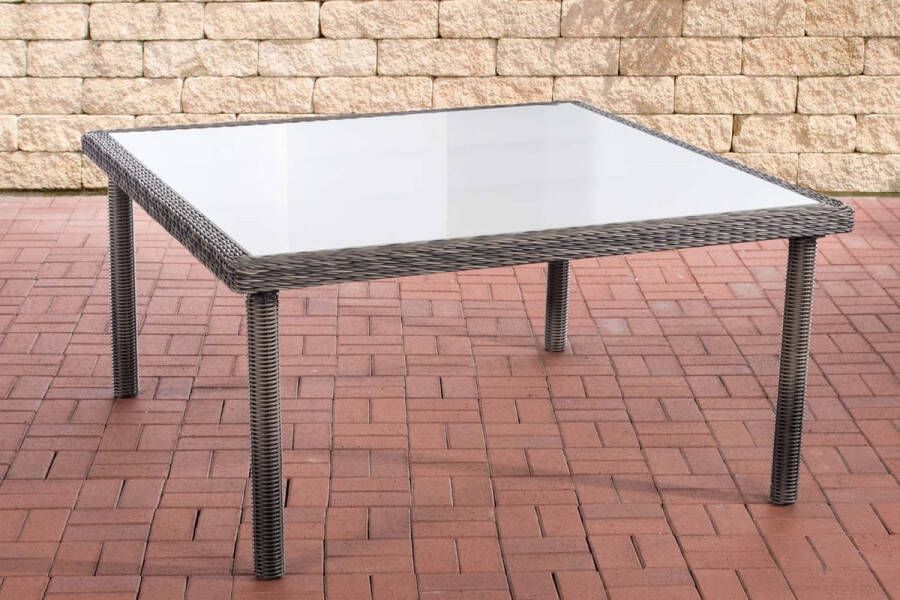 Clp St. Augustin Tafel Polyrotan grijs gevlekt
