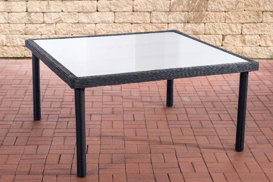 Clp St. Augustin Tafel Polyrotan zwart