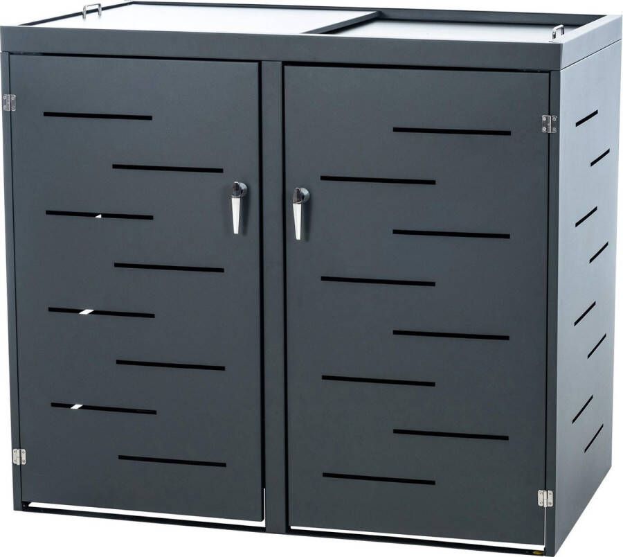Clp Tanis Containerberging Antraciet 132x80x116 cm