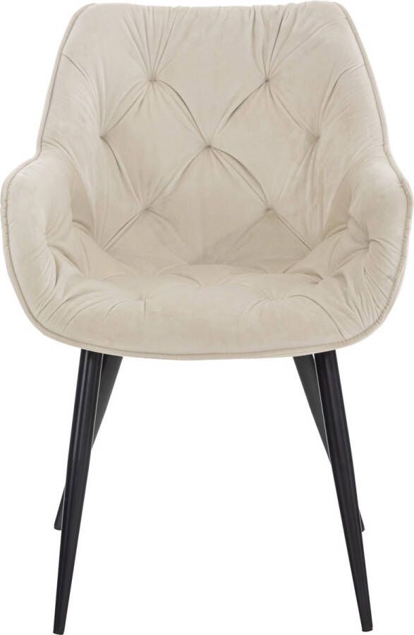 CLP Set van 4 eetkamerstoelen Tanna Fluweel