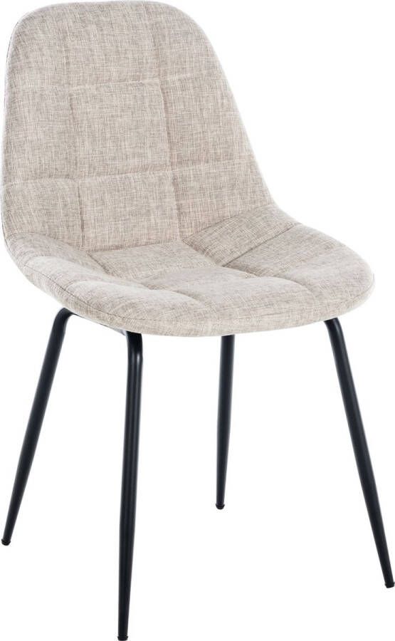Clp Tom Eetkamerstoel Zonder armleuning Fauteuil creme Stof