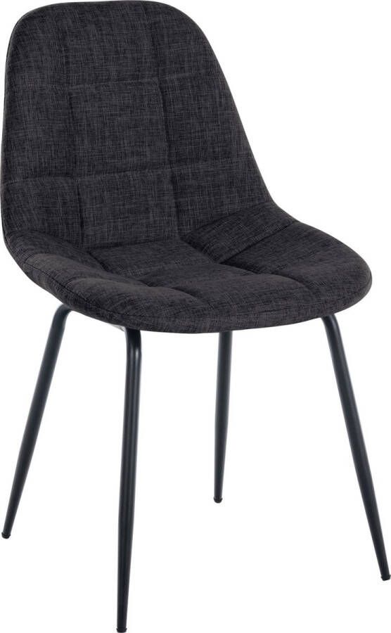 Clp Tom Eetkamerstoel Zonder armleuning Fauteuil donkergrijs Stof