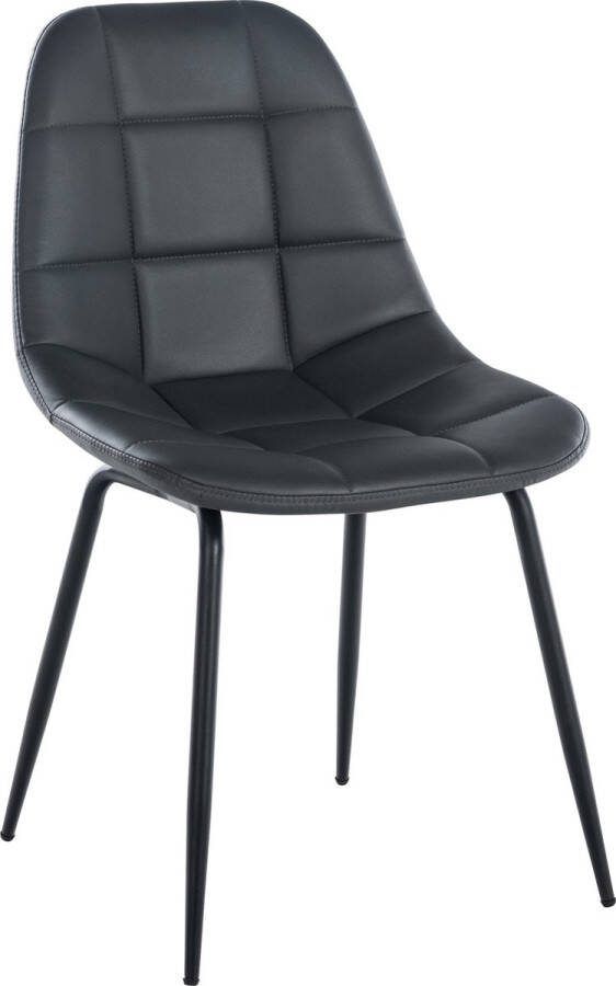Clp Tom Eetkamerstoel Zonder armleuning Fauteuil grijs Kunstleer