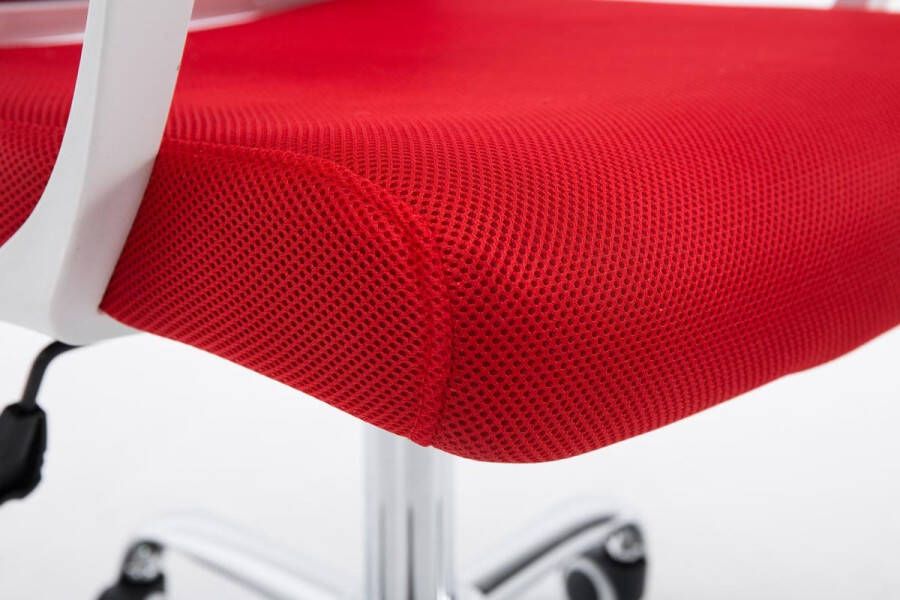 Clp Tracy Bureaustoel Voor volwassenen Met armleuningen Ergonomische rood chroom
