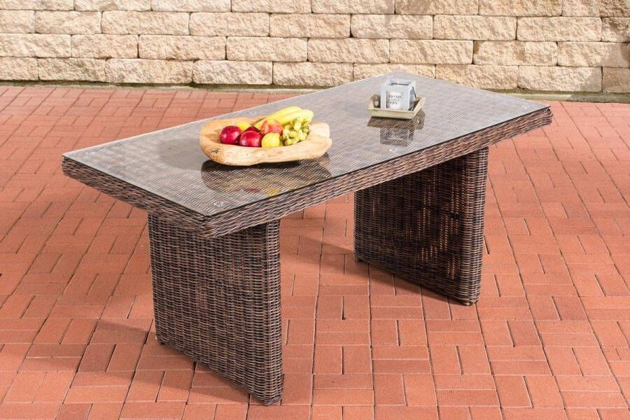 CLP-Trading Roodan Eettafel La Gemora Bruin-meliert 160 cm