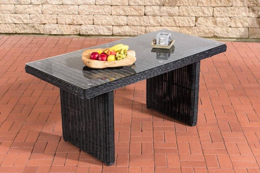 CLP-Trading Roodan Eettafel La Gemora Zwart 160 cm