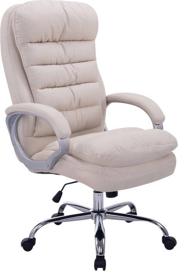 Clp Vancouver BIG Bureaustoel Voor volwassenen Ergonomisch Met armleuningen Stof creme