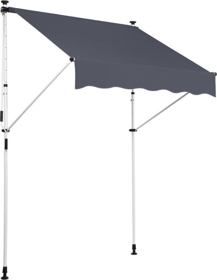 Clp Westerly Klem zonnescherm antraciet 250x120 cm