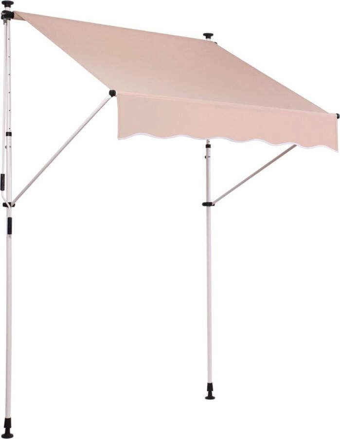 Clp Westerly Klem zonnescherm beige 400x120 cm