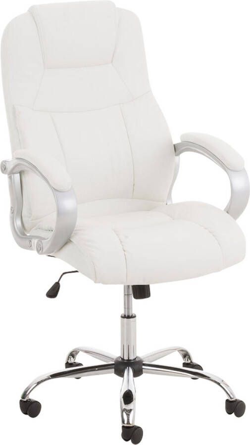 Clp XL Apoll Bureaustoel Voor volwassenen Ergonomisch Met armleuningen Kunstleer wit