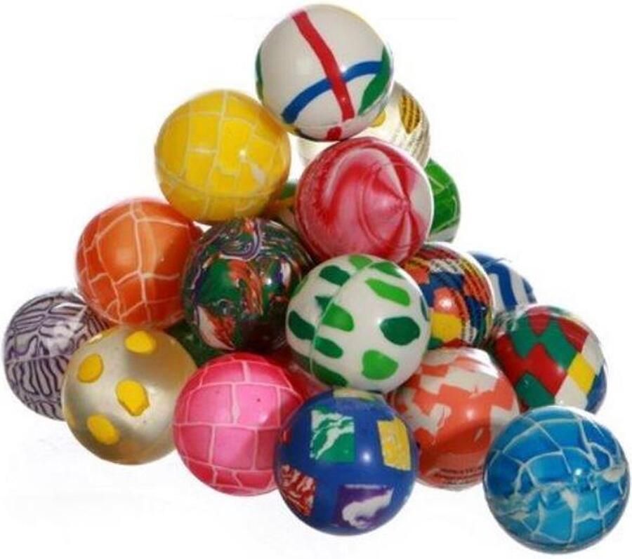 CMC 100 stuks multicolor stuiterballen 45mm