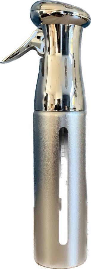 CMJ Mist Spray – Waterspuit 300ml Zilver Luxe Hairspray Water Verstuiver – Plantenspuit – Kappersspuit Mist Spray Bottle Kerstcadeau