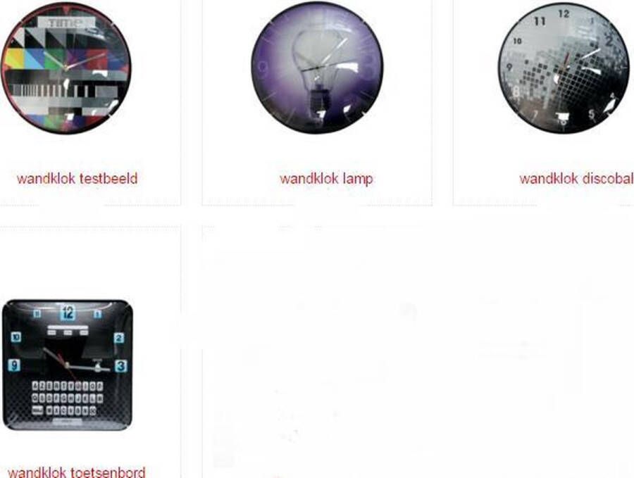 CMP wandklok applicatie discobal lamp testbeeld toetsenbord