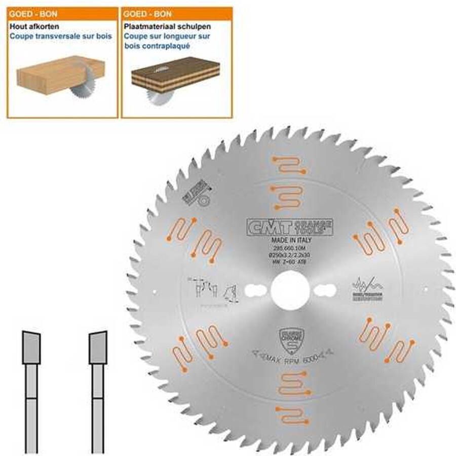 CMT Geluidsarme cirkelzaag Zagen