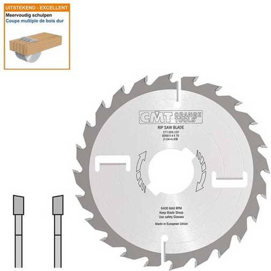 CMT Meerbladzaag (dik) met ruimertanden Cirkelzaag Materiaal 1 Stuk(s)