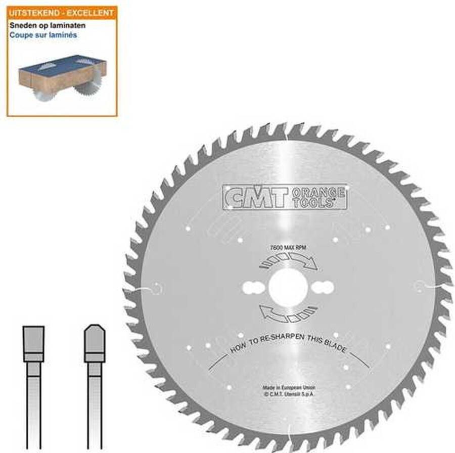 CMT Opdeelcirkelzaagblad Cirkelzaag Materiaal 1 Stuk(s)