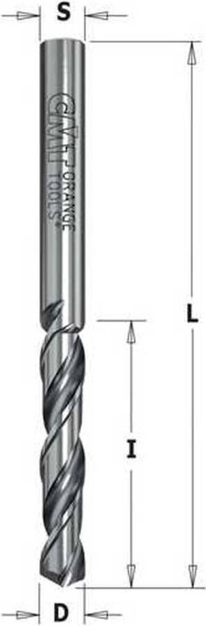 CMT Spiraalboor V-punt 120° geslepen rechts Boor Materiaal Snijgereedschappen Houtboor 1 Stuk(s)