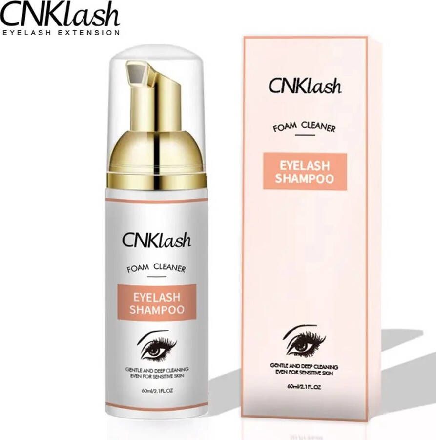 CNK Foam Lash – 60ml Foam cleanser Lash foam shampoo Olievrij- wimper shampoo lash soap wimper zeep cleanser for eyelashes wimper schuim wimper reiniging make up remover Lash shampoo Wimper shampoo