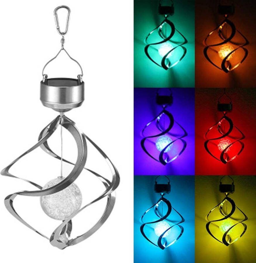 CNL Sight Solar Tuinverlichting Zonne Energie windgongen -Solar Hangende Lantaarn Tuinverlichting Led Buiten ophangen – Lantaarn Windlicht op Zonneenergie Lantaarn voor Buiten- RGB