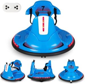 COAST™ Coast Kinderauto Elektrisch 6V Met Muziek & Kleurrijke LED Lichten Blauw