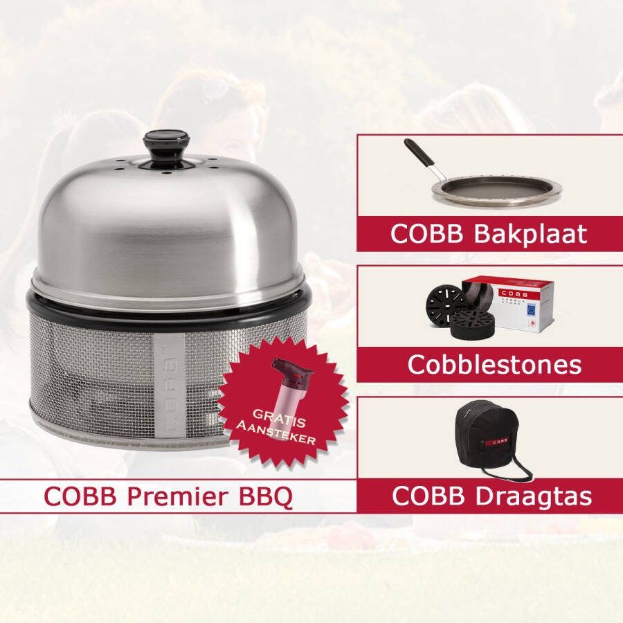 Cobb Premier Combi Deal Bakplaat + lestones