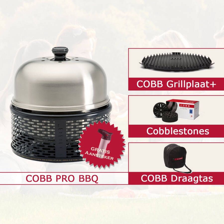 Cobb Pro Combi Deal Grillplaat + lestones