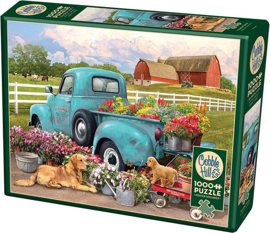 Cobble Hill puzzel Flower Truck 1000 stukjes