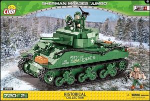 Cobi COB WWII Sherman M4A3E2 Jumbo Constructiespeelgoed Modelbouw Legervoertuig