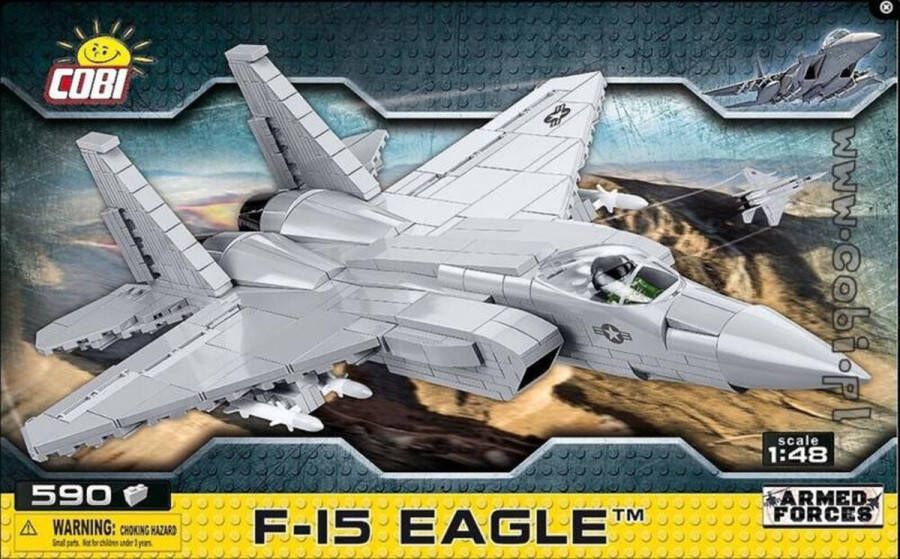 Cobi F-15 Eagle Constructiespeelgoed Modelbouw Vliegtuig oorlog