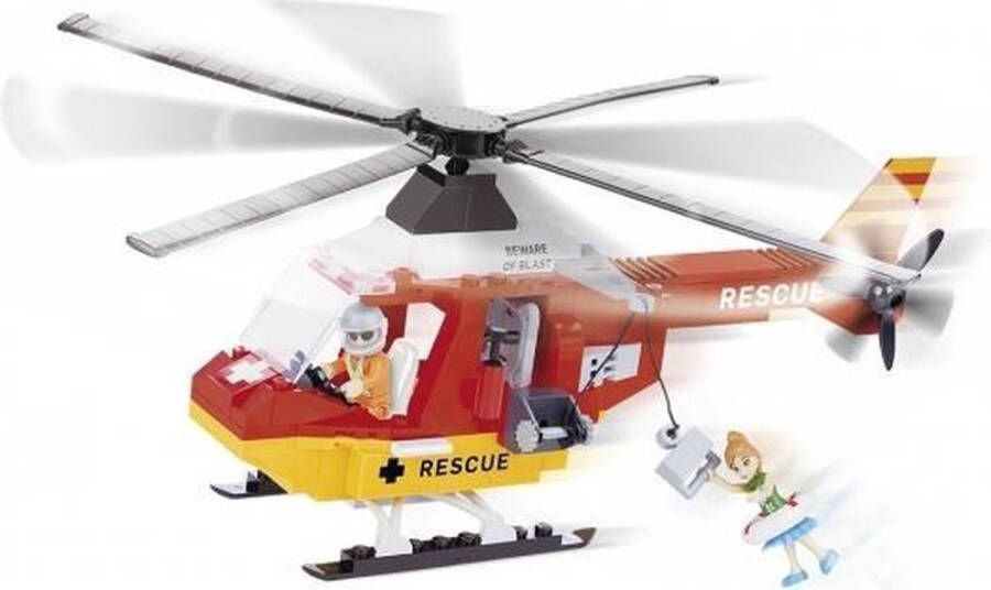 Cobi reddingshelikopter bouwstenen set Constructiespeelgoed