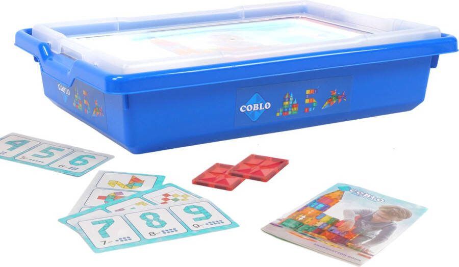 COBLO Classic XL 100 stuks Magnetisch speelgoed Montessori speelgoed Magnetische Bouwstenen Magnetische tegels STEM speelgoed Kerstkadootjes Kerstcadeau kinderen Speelgoed 3 jaar t m 12 jaar Kerstkado