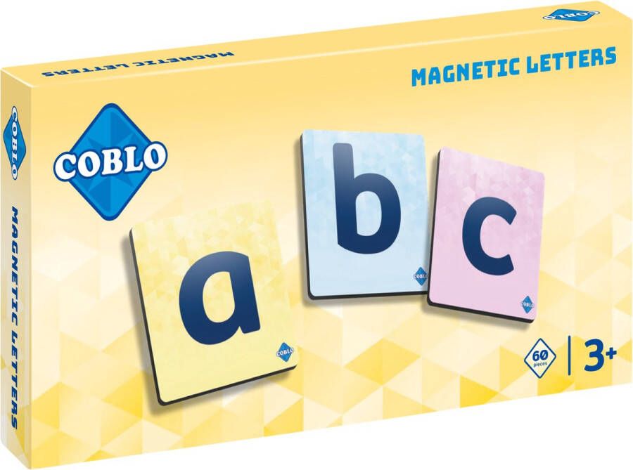 COBLO Magneet Toppers Letters 60 stuks Magnetische Letters Magnetisch speelgoed Educatief speelgoed Kerstkadootjes Kerstcadeau kinderen Speelgoed 3 jaar t m 12 jaar Kerstkado