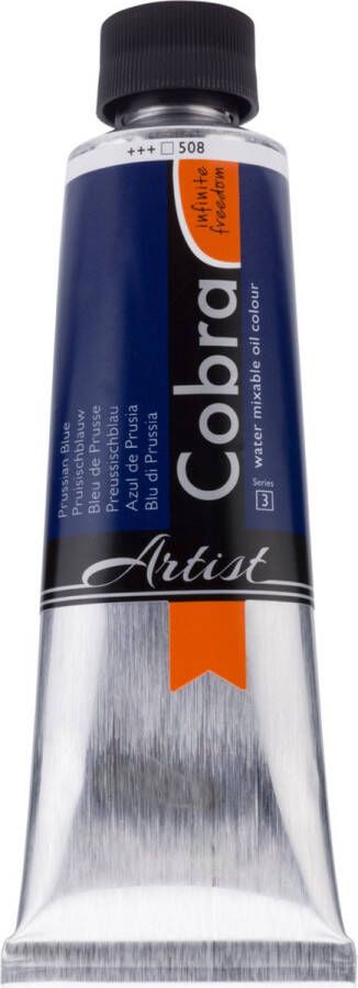 Cobra artist Watervermengbare Olieverf 150 mL 508 Pruisischblauw