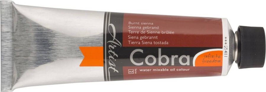 Cobra Artist Watervermengbare Olieverf 150mL 411 Sienna gebrand