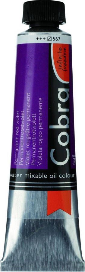 Cobra Artists Olieverf serie 3 Permanent Red Violet (567) 40 ml