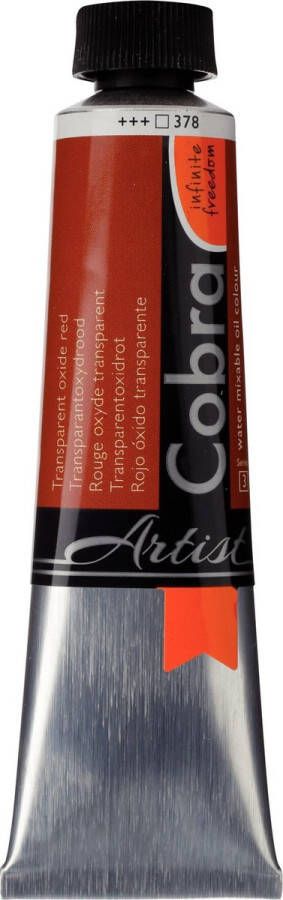 Cobra Artists Olieverf serie 3 Transparant Oxide Red (378) 40 ml