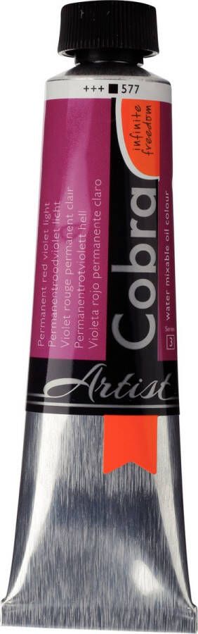 Cobra Artists Olieverf serie 3 Permanent Red Violet Light (577) 40 ml