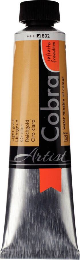 Cobra Artists Olieverf serie 3 Light Gold (802) 40 ml