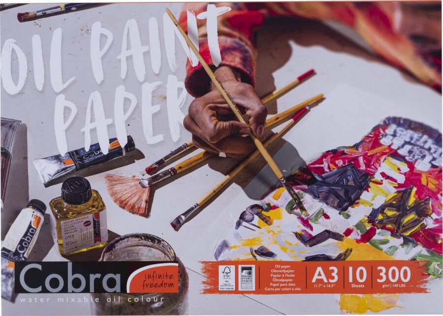 Cobra olieverf papier 10 vellen A3