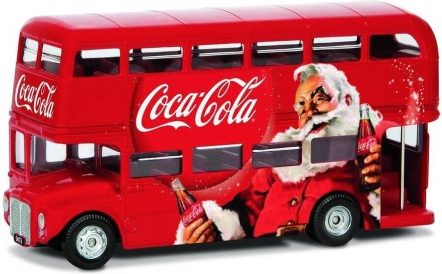 Coca Cola Collection Modelauto Londen bus Routemaster Coca Cola kerstmis kerstman 1:36 speelgoed bus schaalmodel