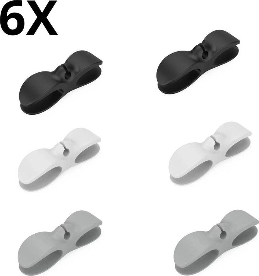 Cocho Kabel organiser zelfklevend 6 stuks kabelhaspels keuken organizers kabelhaspel apparaten – gadgets accessoires kabelhouder zelfklevend management Black Friday 2023 Deals