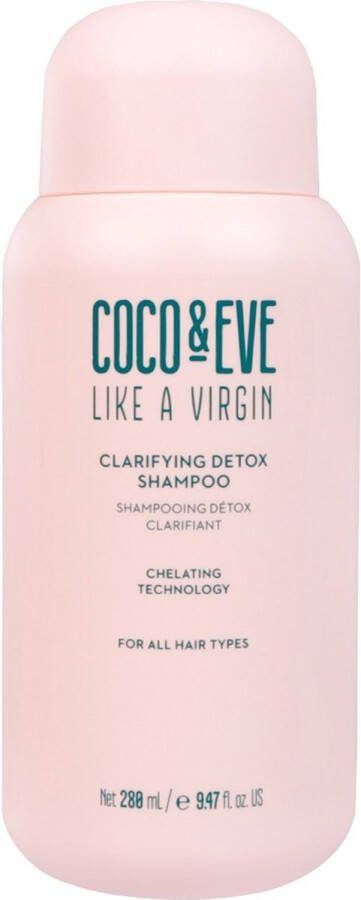 Coco & Eve Like A Virgin Clarify Detox Shampoo 280ml Normale shampoo vrouwen Voor Alle haartypes